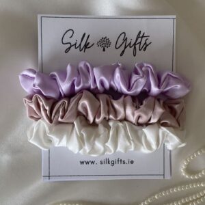 -Silk-Scrunchies-Lilac-Dusty-Pink-White