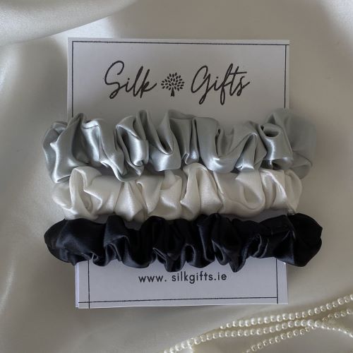 ilk-Scrunchies-Silver-Black-White.