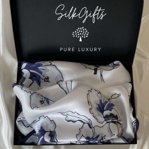 ilk-Scarf-Watercolours-collection-Fleur in Gift Box