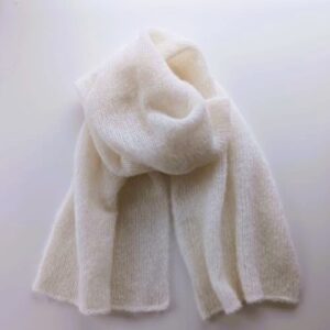 Soft White Alpaca Wool & Slk scarves Ireland